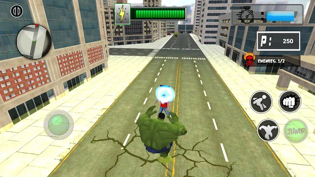 Monster Superhero: Green Fight [МОД: Бесконечные деньги, Монеты и Мега MOD] Screenshot 3