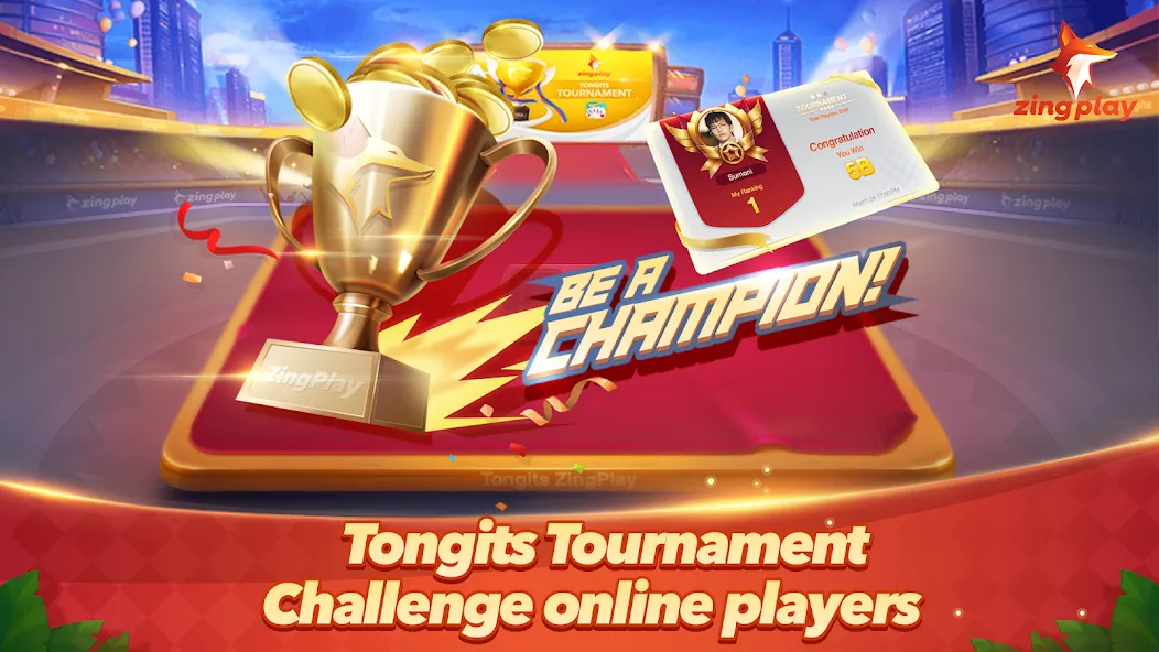Tongits ZingPlay-Fun Challenge (Тонгитс ЗингПлэй) [МОД: Много монет, Открытые уровни и Мега MOD] Screenshot 1