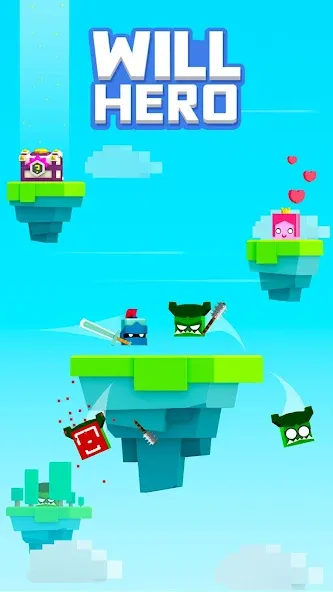 Will Hero (Уил Хиро) [МОД: Много монет, Открытые уровни и Мега MOD] Screenshot 1