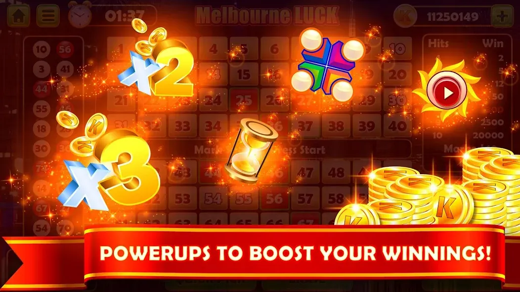 Keno Prime - Super 3X Payout (Кено Приме) [МОД: Бесконечные деньги, Монеты и Мега MOD] Screenshot 5