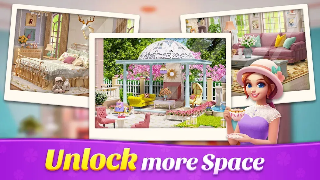 Space Decor : Villa (Спейс Декор) [МОД: Много монет, Открытые уровни и Мега MOD] Screenshot 4