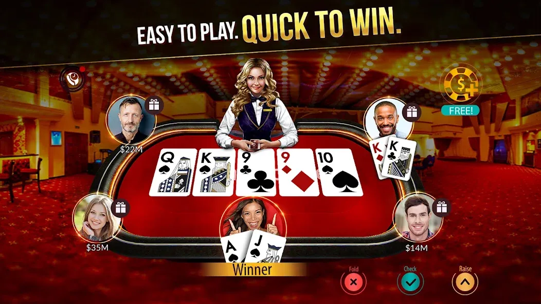 Zynga Poker ™ – Texas Holdem (Зинга Покер) [МОД: Все открыто, Дополнительные деньги и Меню MOD] Screenshot 1