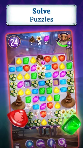 Harry Potter: Puzzles & Spells [МОД: Меню, Бесконечные монеты и Открытые уровни] Screenshot 1