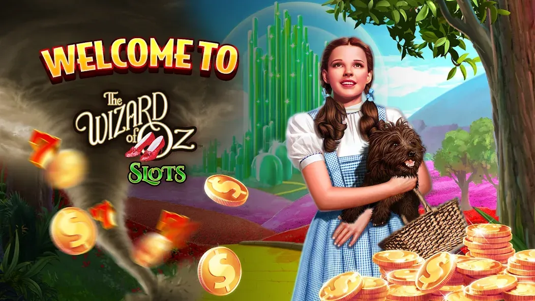 Wizard of Oz Slots Games (Волшебник из страны Оз игровой автомат) [МОД: Бесконечные деньги, Монеты и Мега MOD] Screenshot 1