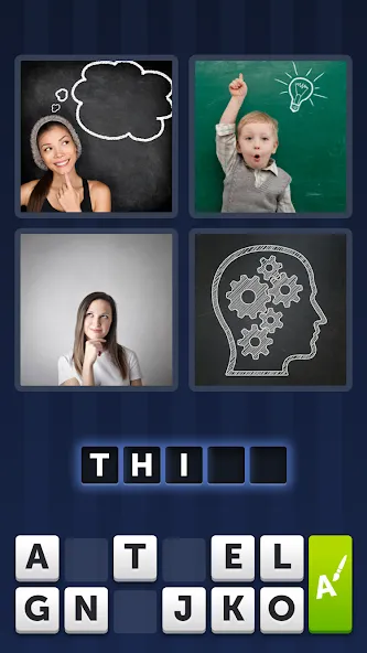 4 Pics 1 Word (Картинки 1 Слово) [МОД: Много монет, Открытые уровни и Мега MOD] Screenshot 1