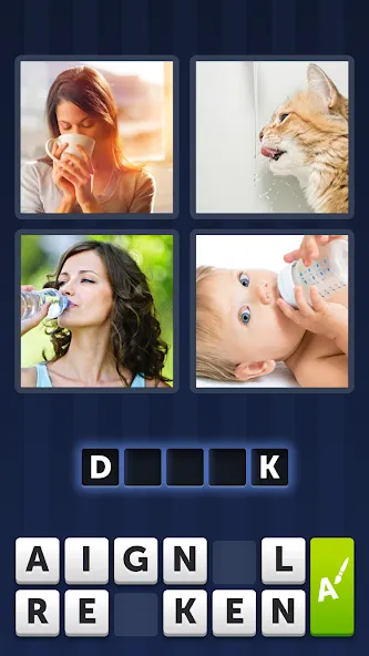 4 Pics 1 Word (Картинки 1 Слово) [МОД: Много монет, Открытые уровни и Мега MOD] Screenshot 4