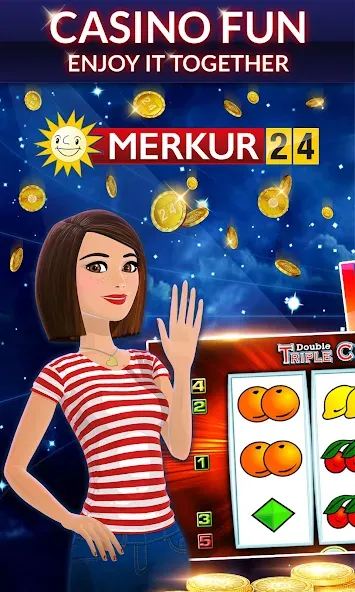 Merkur24 – Slots & Casino (Меркур24 Казино) [МОД: Бесконечные деньги, Монеты и Мега MOD] Screenshot 1
