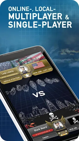 Fleet Battle - Sea Battle [МОД: Много монет, Открытые уровни и Мега MOD] Screenshot 3