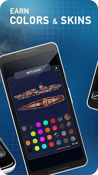 Fleet Battle - Sea Battle [МОД: Много монет, Открытые уровни и Мега MOD] Screenshot 4