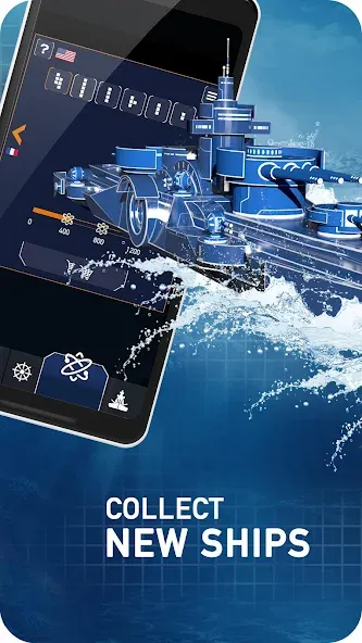 Fleet Battle - Sea Battle [МОД: Много монет, Открытые уровни и Мега MOD] Screenshot 5