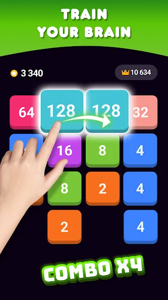 2048: Puzzle Game! Merge Block (Две тысячи сорок восемь) [МОД: Много монет, Открытые уровни и Мега MOD] Screenshot 5
