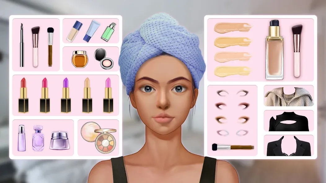 Makeup Stylist: Makeup Game (Сам сделай макияж) [МОД: Много денег, Монет и Все открыто] Screenshot 1