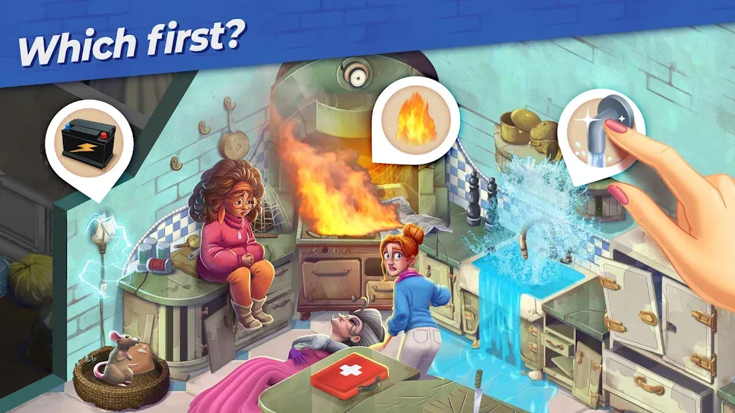 Penny & Flo: Home Renovation [МОД: Много монет, Открытые уровни и Мега MOD] Screenshot 2