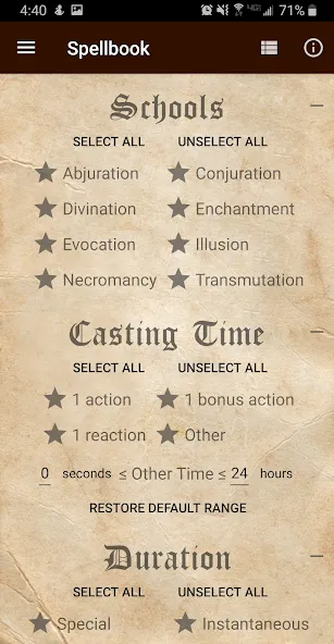 D&D Spellbook 5e [МОД: Много монет, Открытые уровни и Мега MOD] Screenshot 3