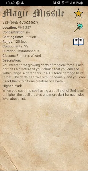 D&D Spellbook 5e [МОД: Много монет, Открытые уровни и Мега MOD] Screenshot 4