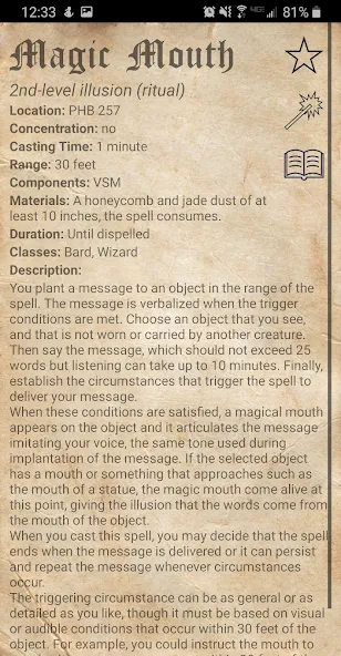D&D Spellbook 5e [МОД: Много монет, Открытые уровни и Мега MOD] Screenshot 5