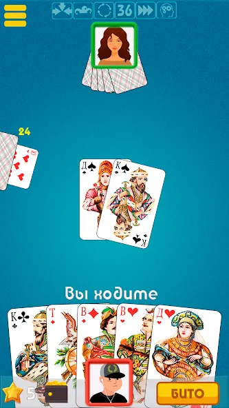 Дурак офлайн - без интернета [МОД: Меню, Бесконечные монеты и Открытые уровни] Screenshot 2