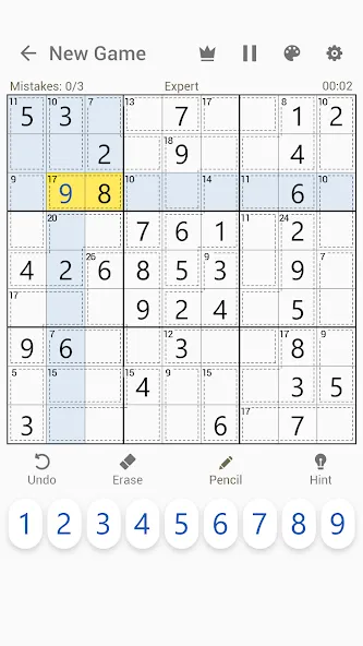Killer Sudoku - Sudoku Puzzles [МОД: Много денег, Монет и Все открыто] Screenshot 1