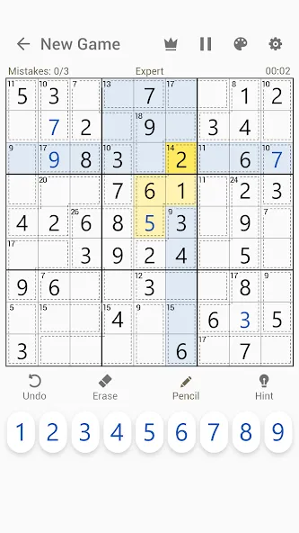 Killer Sudoku - Sudoku Puzzles [МОД: Много денег, Монет и Все открыто] Screenshot 2