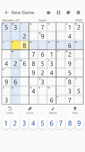 Killer Sudoku - Sudoku Puzzles [МОД: Много денег, Монет и Все открыто] Screenshot 5