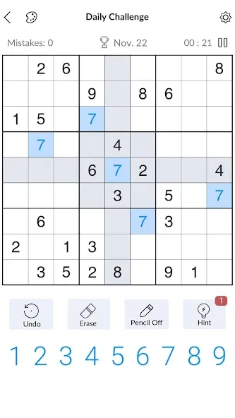 Sudoku - Classic Sudoku Puzzle [МОД: Много денег, Монет и Все открыто] Screenshot 1