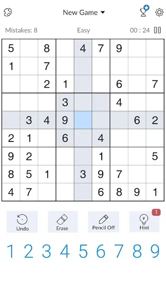 Sudoku - Classic Sudoku Puzzle [МОД: Много денег, Монет и Все открыто] Screenshot 2