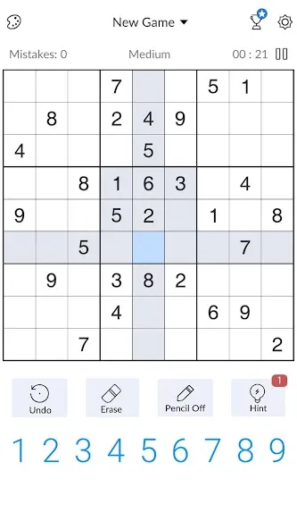Sudoku - Classic Sudoku Puzzle [МОД: Много денег, Монет и Все открыто] Screenshot 3