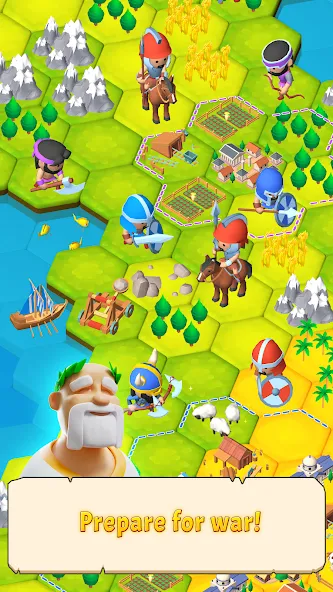 Civilization Hex: Tribes Rise (Цивилизация Гекс) [МОД: Много монет, Открытые уровни и Мега MOD] Screenshot 2
