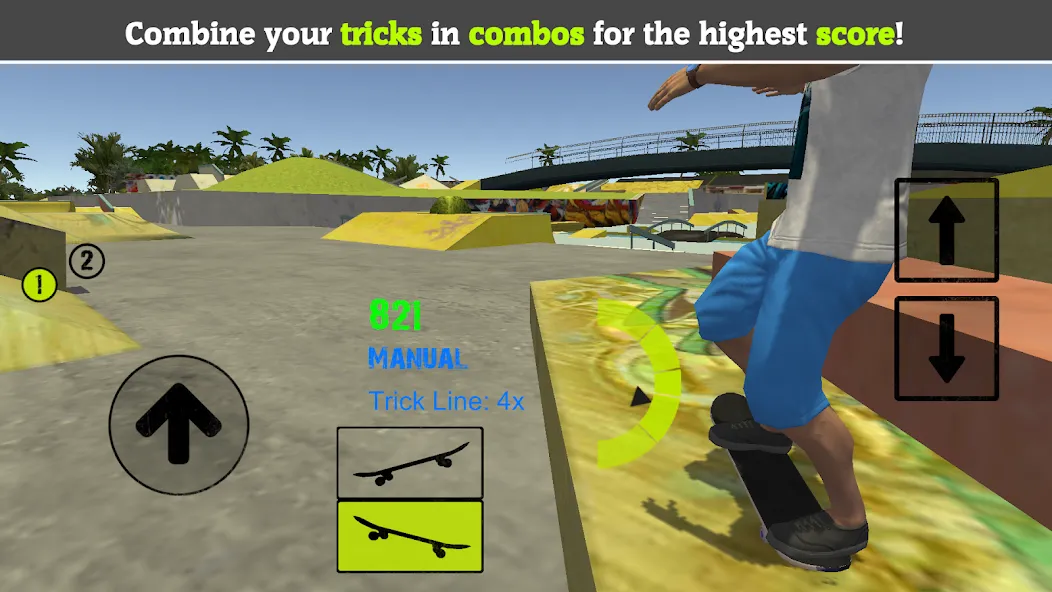 Skateboard FE3D 2 (Скейтборд 3D 2) [МОД: Много денег, Монет и Все открыто] Screenshot 4