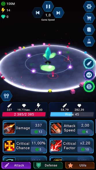 Epic Rush - Idle Tower Defense (Эпик Раш) [МОД: Деньги, Монеты и Меню MOD] Screenshot 1