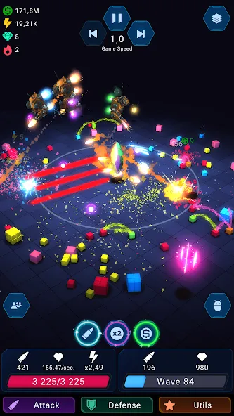 Epic Rush - Idle Tower Defense (Эпик Раш) [МОД: Деньги, Монеты и Меню MOD] Screenshot 2