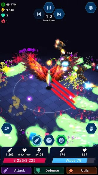 Epic Rush - Idle Tower Defense (Эпик Раш) [МОД: Деньги, Монеты и Меню MOD] Screenshot 3