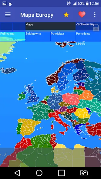 Europe map [МОД: Много монет, Открытые уровни и Мега MOD] Screenshot 2
