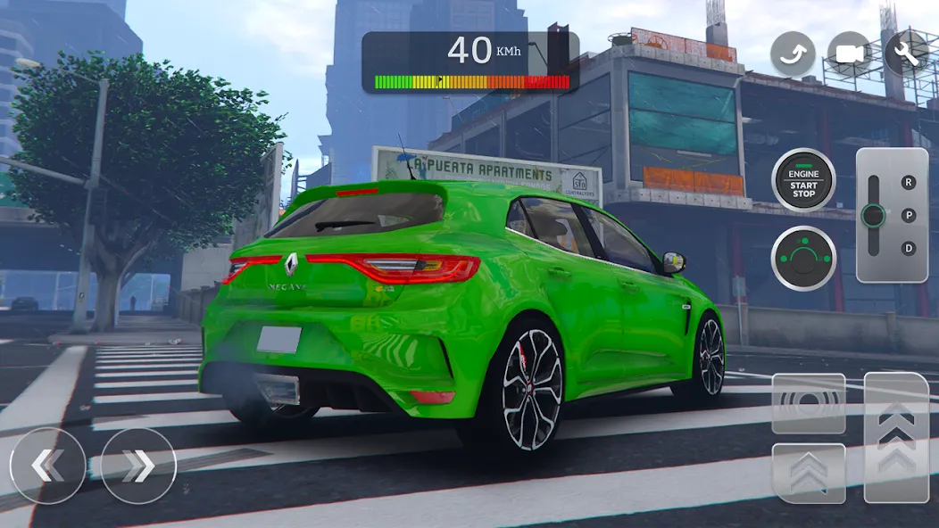 Renault Megane RS Simulator (Рено Меган  Симулятор) [МОД: Меню, Бесконечные монеты и Открытые уровни] Screenshot 1