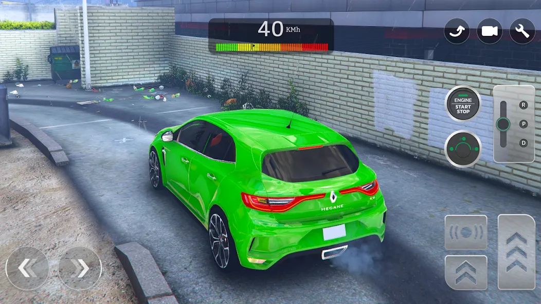 Renault Megane RS Simulator (Рено Меган  Симулятор) [МОД: Меню, Бесконечные монеты и Открытые уровни] Screenshot 3