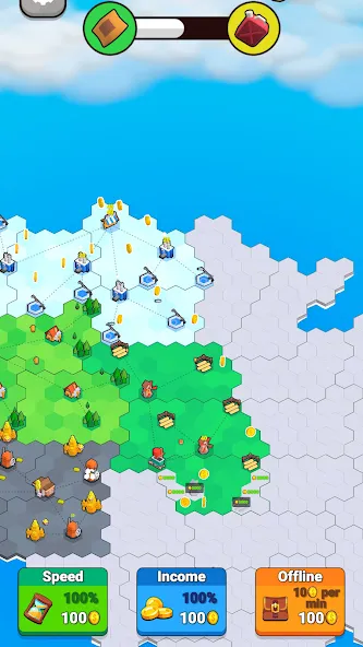 Factory World: Connect Map (Фактори Ворлд) [МОД: Много денег, Монет и Все открыто] Screenshot 4