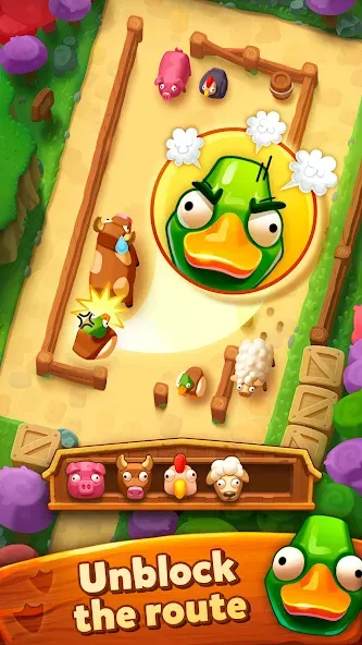 Farm Jam: Animal Parking Game (Фарм Джам) [МОД: Меню, Бесконечные монеты и Открытые уровни] Screenshot 1