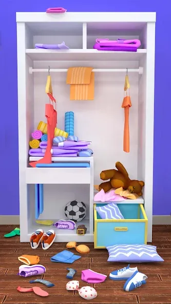 Fill the Closet: Organize Game (Фил зе Клозет) [МОД: Все открыто, Дополнительные деньги и Меню MOD] Screenshot 1