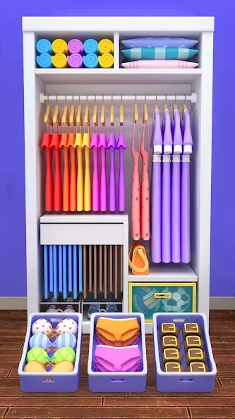 Fill the Closet: Organize Game (Фил зе Клозет) [МОД: Все открыто, Дополнительные деньги и Меню MOD] Screenshot 2