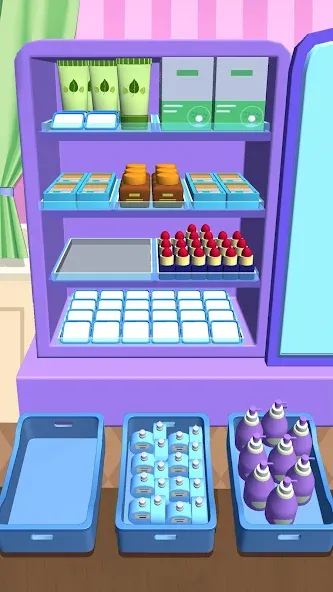 Fill Up Fridge：Organizing Game [МОД: Много денег, Монет и Все открыто] Screenshot 2