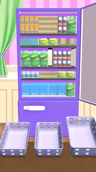Fill Up Fridge：Organizing Game [МОД: Много денег, Монет и Все открыто] Screenshot 5