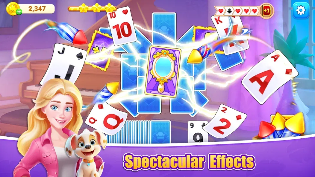 Fish Solitaire™ TriPeaks [МОД: Деньги, Монеты и Меню MOD] Screenshot 1
