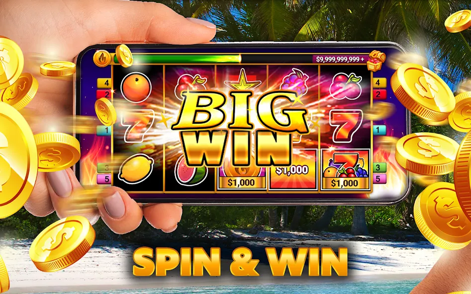 Casino Slots - Slot Machines [МОД: Бесконечные деньги, Монеты и Мега MOD] Screenshot 1