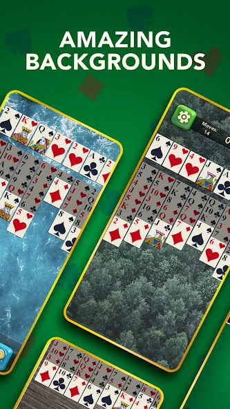FreeCell Classic Card Game (ФриСел Классическая карточная игра) [МОД: Деньги, Монеты и Меню MOD] Screenshot 2