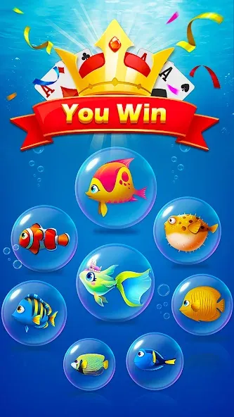 Solitaire Fish [МОД: Деньги, Монеты и Меню MOD] Screenshot 4