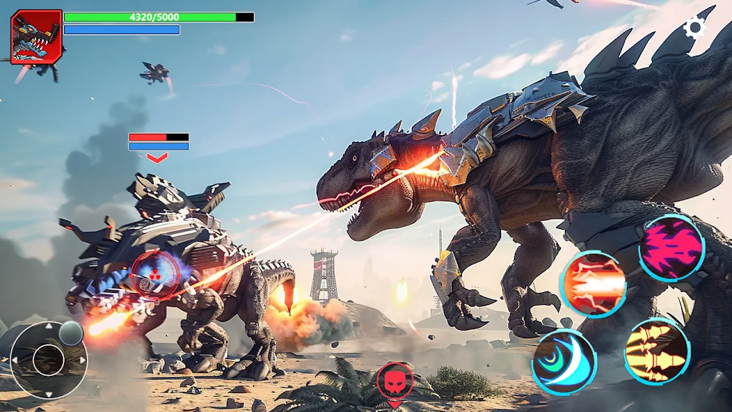 Mech War: Jurassic Dinosaur (Мех Батл) [МОД: Много денег, Монет и Все открыто] Screenshot 3