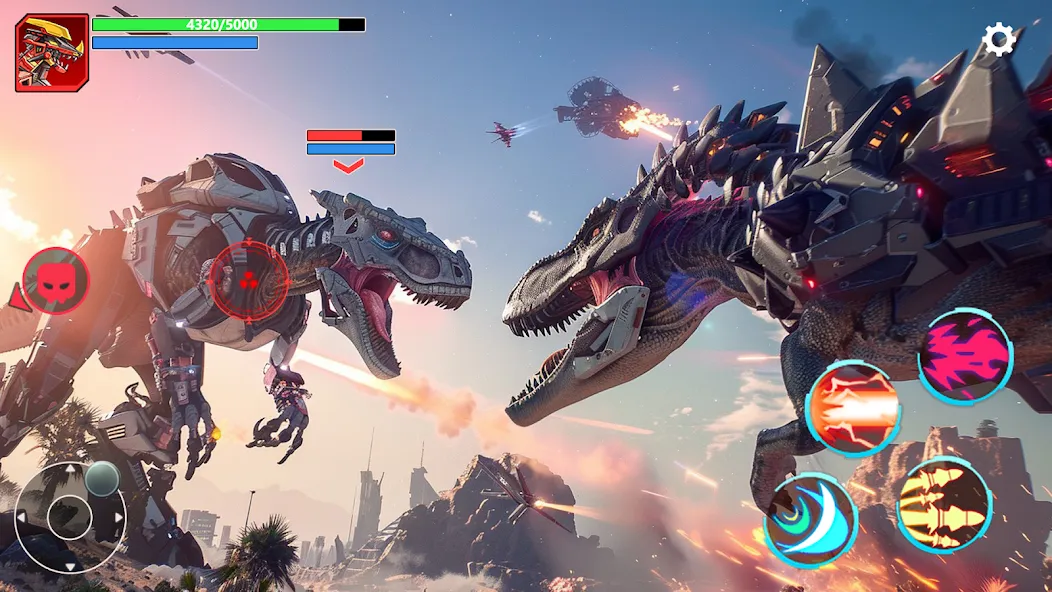 Mech War: Jurassic Dinosaur (Мех Батл) [МОД: Много денег, Монет и Все открыто] Screenshot 4