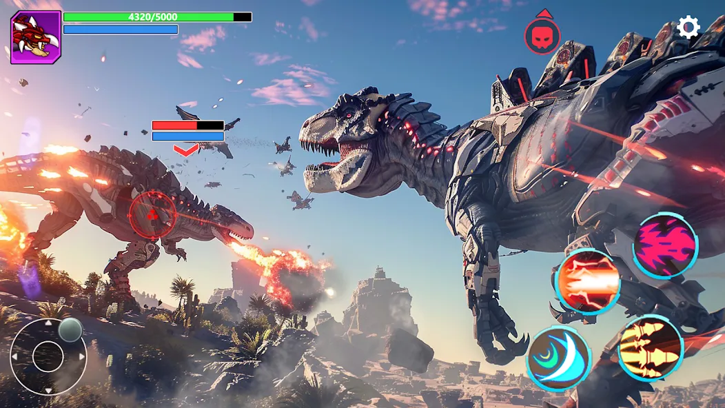 Mech War: Jurassic Dinosaur (Мех Батл) [МОД: Много денег, Монет и Все открыто] Screenshot 5
