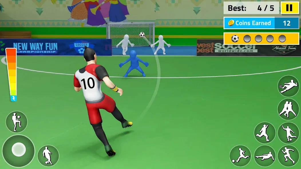 Indoor Futsal: Football Games (Индор Футзал) [МОД: Все открыто, Дополнительные деньги и Меню MOD] Screenshot 4