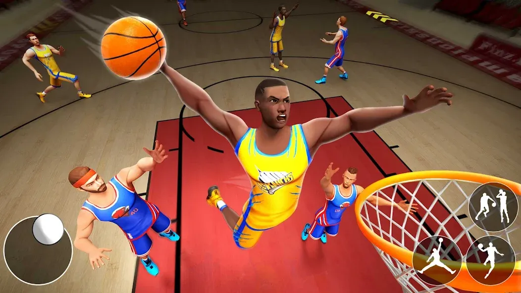 Dunk Smash: Basketball Games (Баскетбольные игры) [МОД: Бесконечные деньги, Монеты и Мега MOD] Screenshot 1